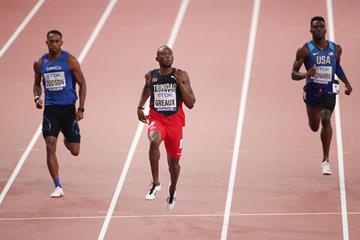 Kyle Greaux in the 200m at the IAAF World Athletics Championships Doha 2019 (Getty Images)