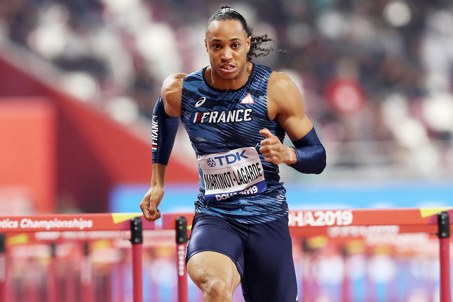 Pascal Martinot-Lagarde in the 110m hurdles at the IAAF World Athletics Championships Doha 2019 (Getty Images)