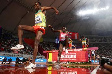 Getnet Wale in the steeplechase at the World Athletics Championships Doha 2019 (Getty Images)