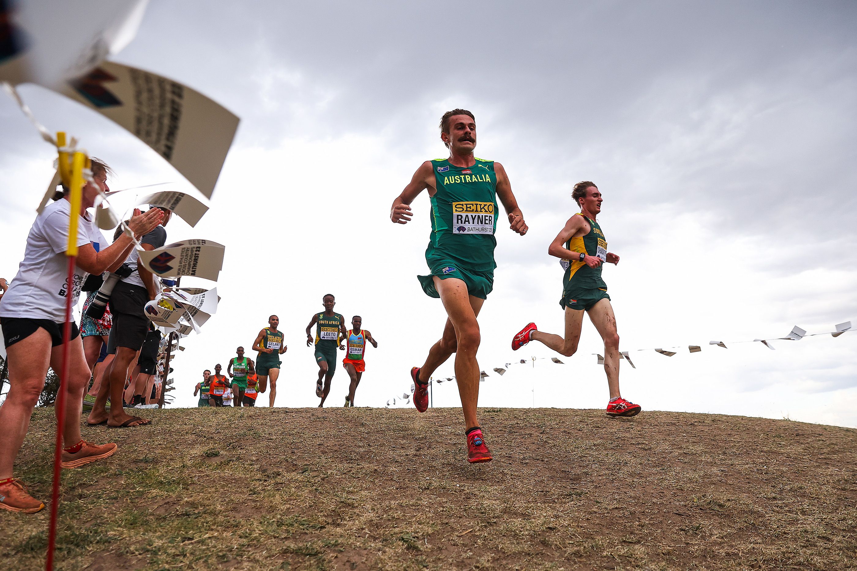 Athletes in action at the World Cross Country Championships