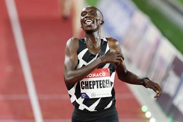 Joshua Cheptegei sets a world 5000m record at the Diamond League meeting in Monaco (Getty Images)