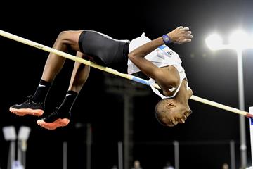 Qatari high jumper Mutaz Barshim (Hasse Sjogren)