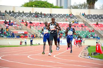 Timothy Cheruiyot wins the 1500m at the Continental Tour Gold meeting in Nairobi (Organisers)