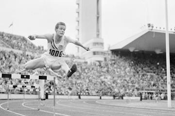 1952 Olympic 400m hurdles champion Charlie Moore (Lehtikuva)