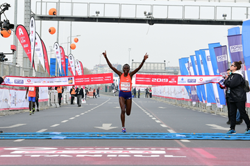 Ruth Chepngetich wins the Istanbul Half Marathon (Organisers)